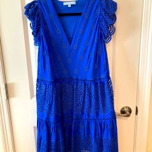 Royal blue embroidered sundress!